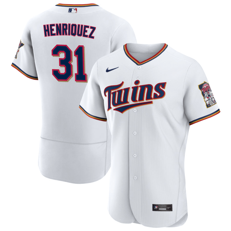 Ronny Henriquez Minnesota Twins Home White Baseball Player Jersey