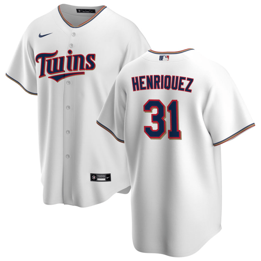 Ronny Henriquez Minnesota Twins Home White Baseball Player Jersey