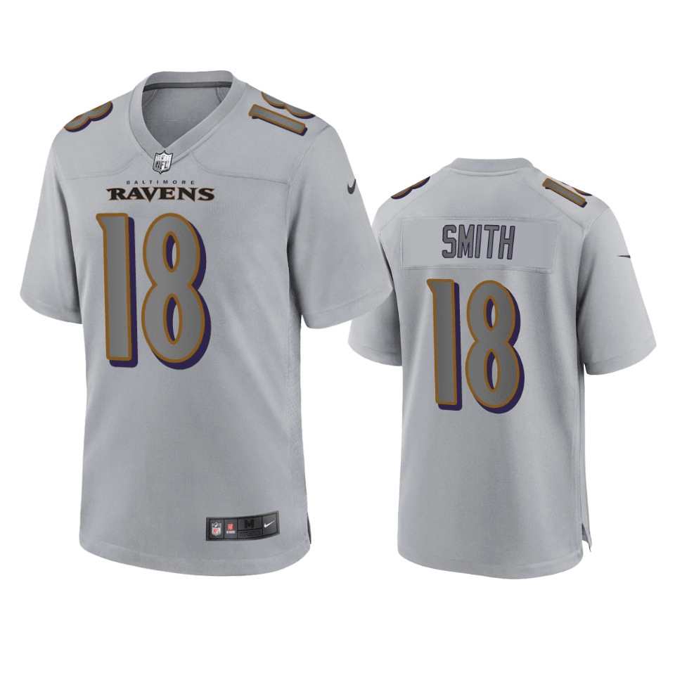 Roquan Smith Baltimore Ravens Atmosphere Fashion Gray Game Jersey
