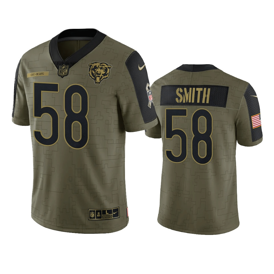 Roquan Smith Chicago Bears 2021 Salute To Service Limited Jersey