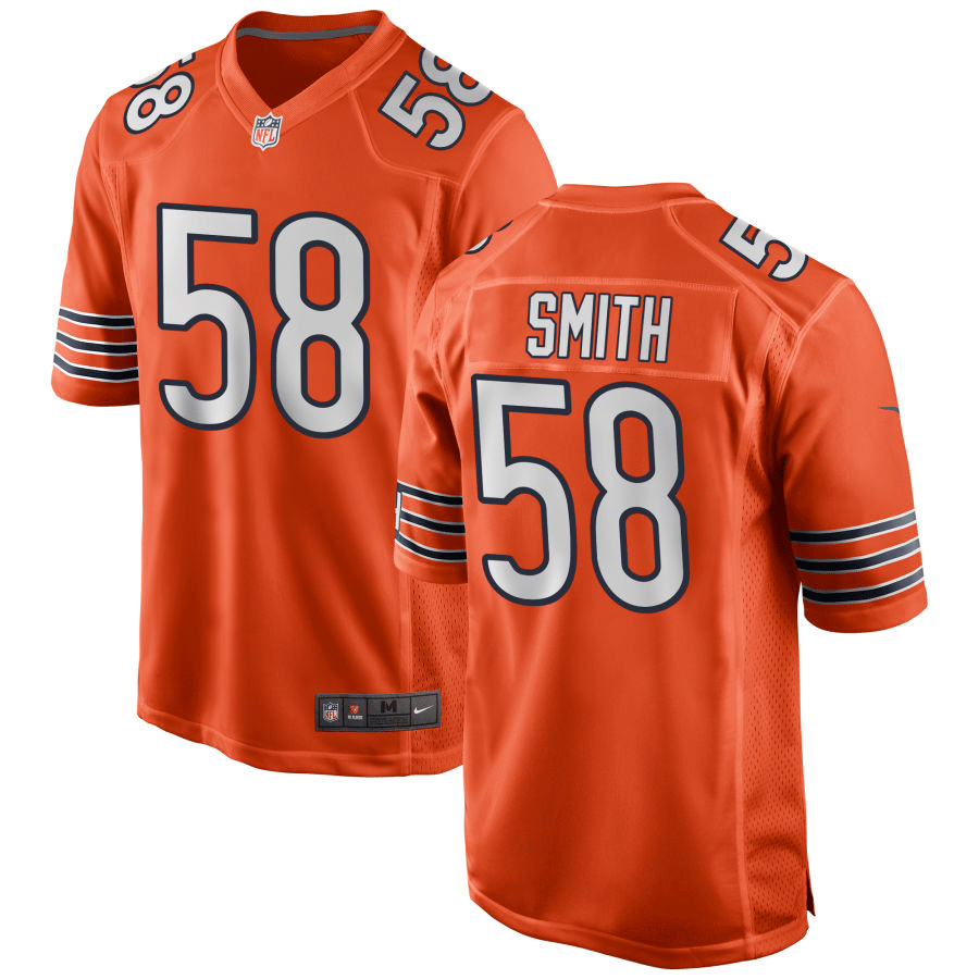 Roquan Smith Chicago Bears Alternate Orange Game Jersey