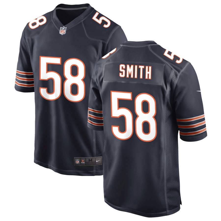 Roquan Smith Chicago Bears Navy Game Jersey