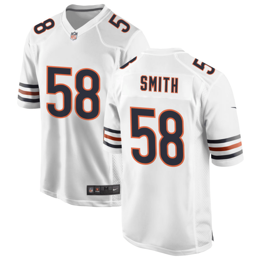 Roquan Smith Chicago Bears White Game Jersey