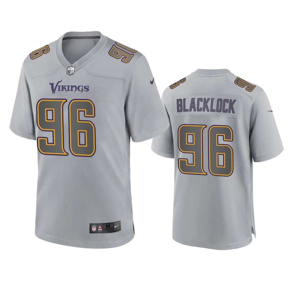 Ross Blacklock Minnesota Vikings Atmosphere Fashion Gray Game Jersey