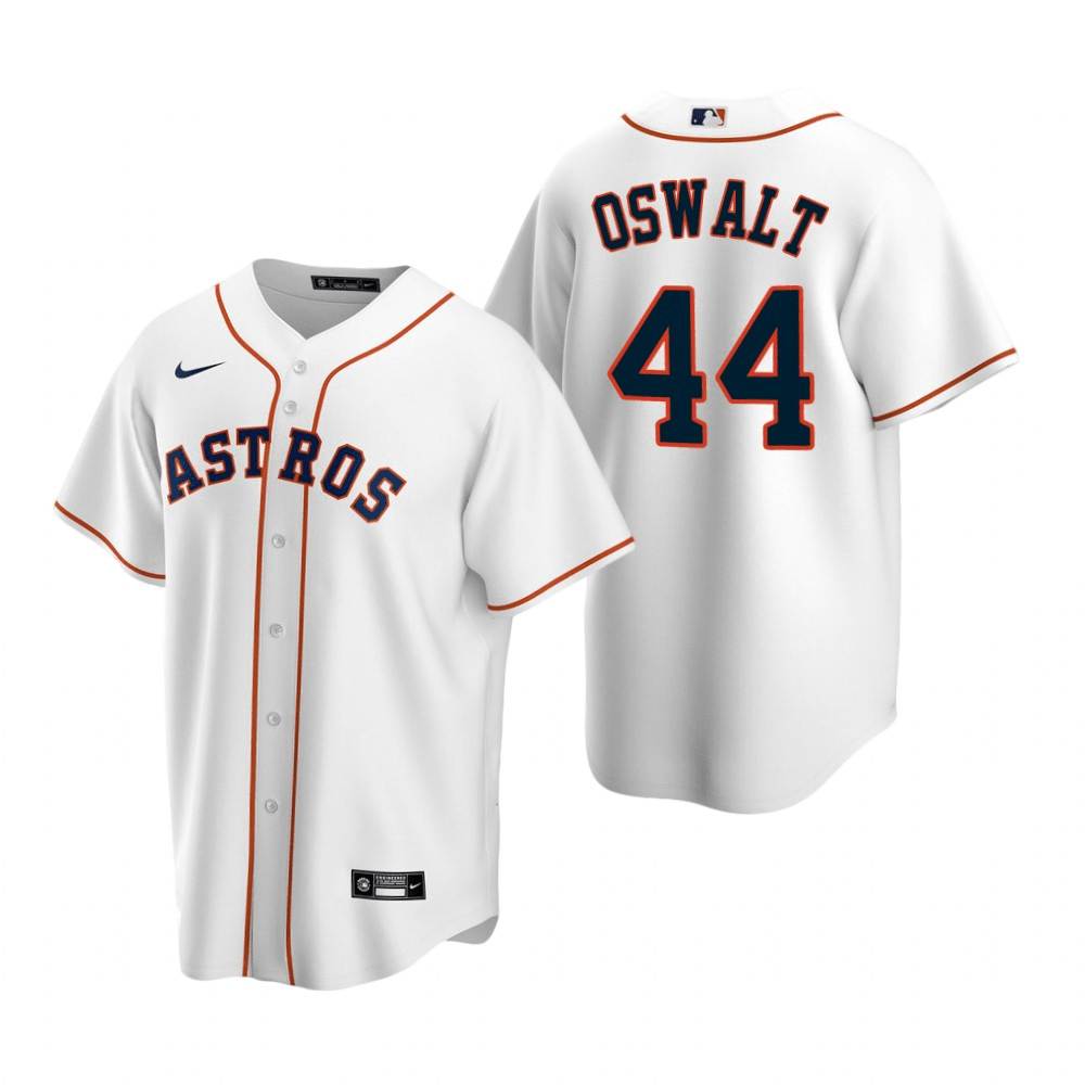 Roy Oswalt Houston Astros Home White Baseball Player Jersey