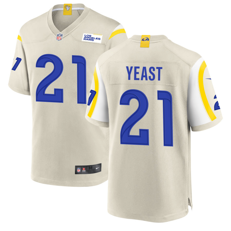 Russ Yeast Los Angeles Rams Bone Game Jersey