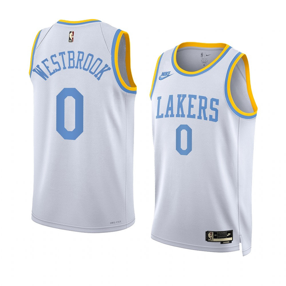 Russell Westbrook Los Angeles Lakers 2022-23 Classic Edition White Swingman Jersey