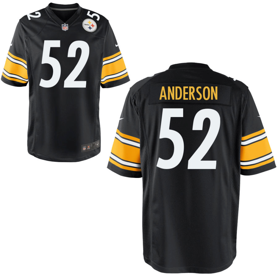Ryan Anderson Pittsburgh Steelers Black Game Jersey
