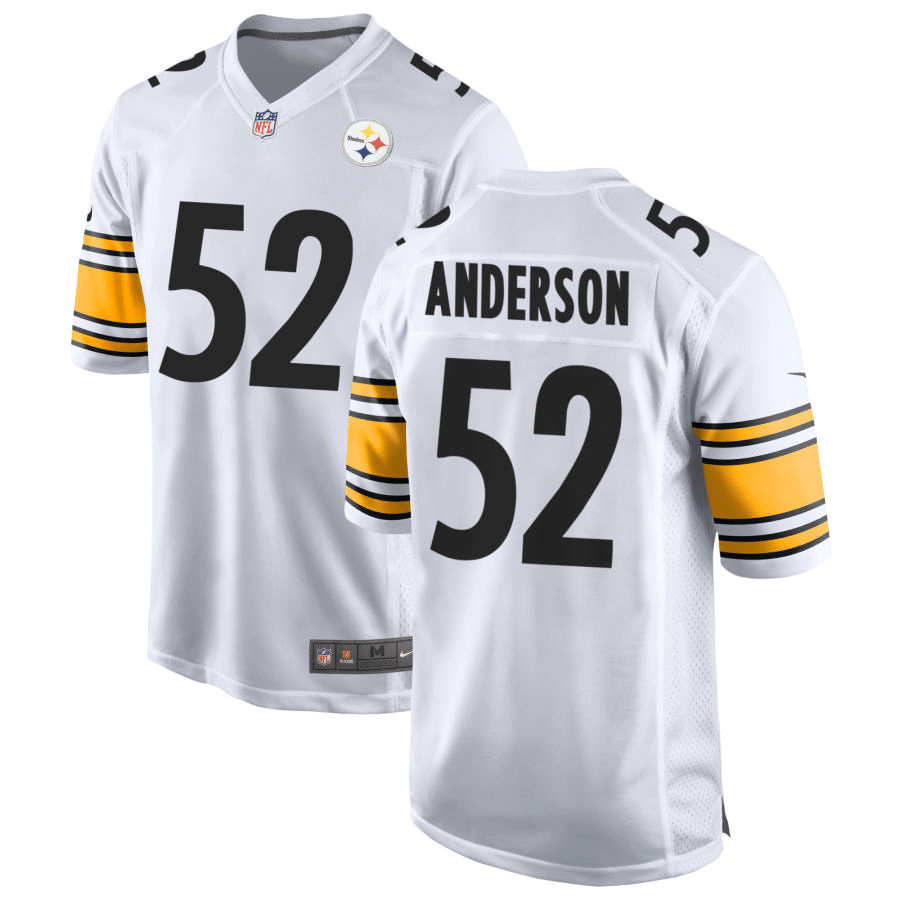 Ryan Anderson Pittsburgh Steelers White Game Jersey