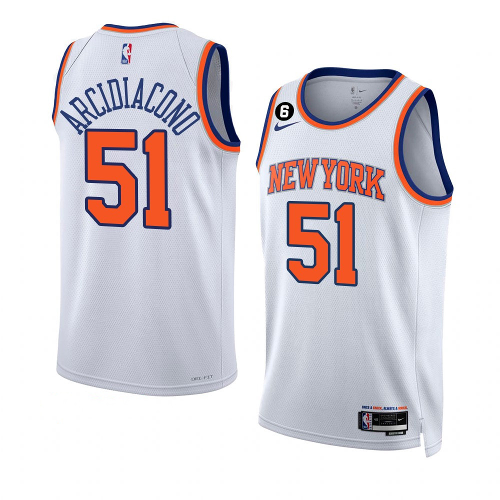 Ryan Arcidiacono New York Knicks 2022-23 Association Edition White Swingman Jersey