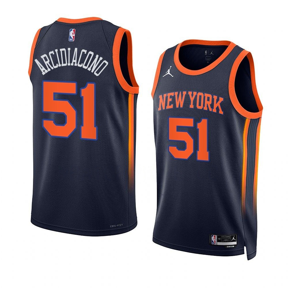 Ryan Arcidiacono New York Knicks 2022-23 Statement Edition Navy Swingman Jersey