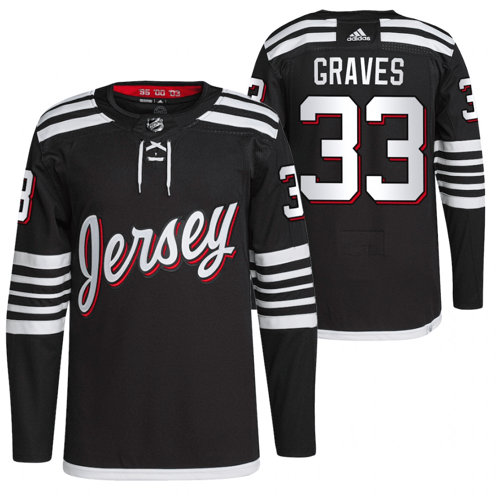 Ryan Graves New Jersey Devils 2021-22 Alternate Black Player Swingman Jersey