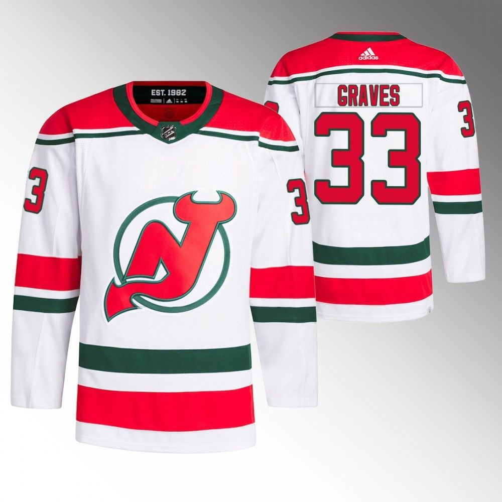 Ryan Graves New Jersey Devils 2022-23 Heritage White Player Swingman Jersey