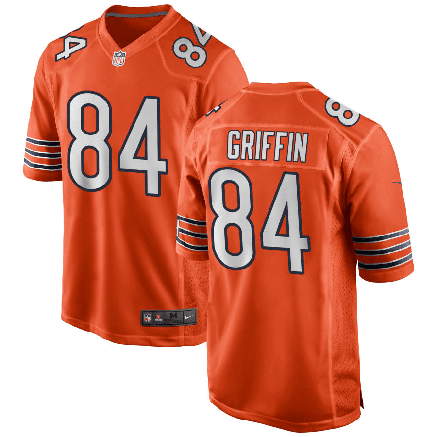 Ryan Griffin Chicago Bears Alternate Orange Game Jersey