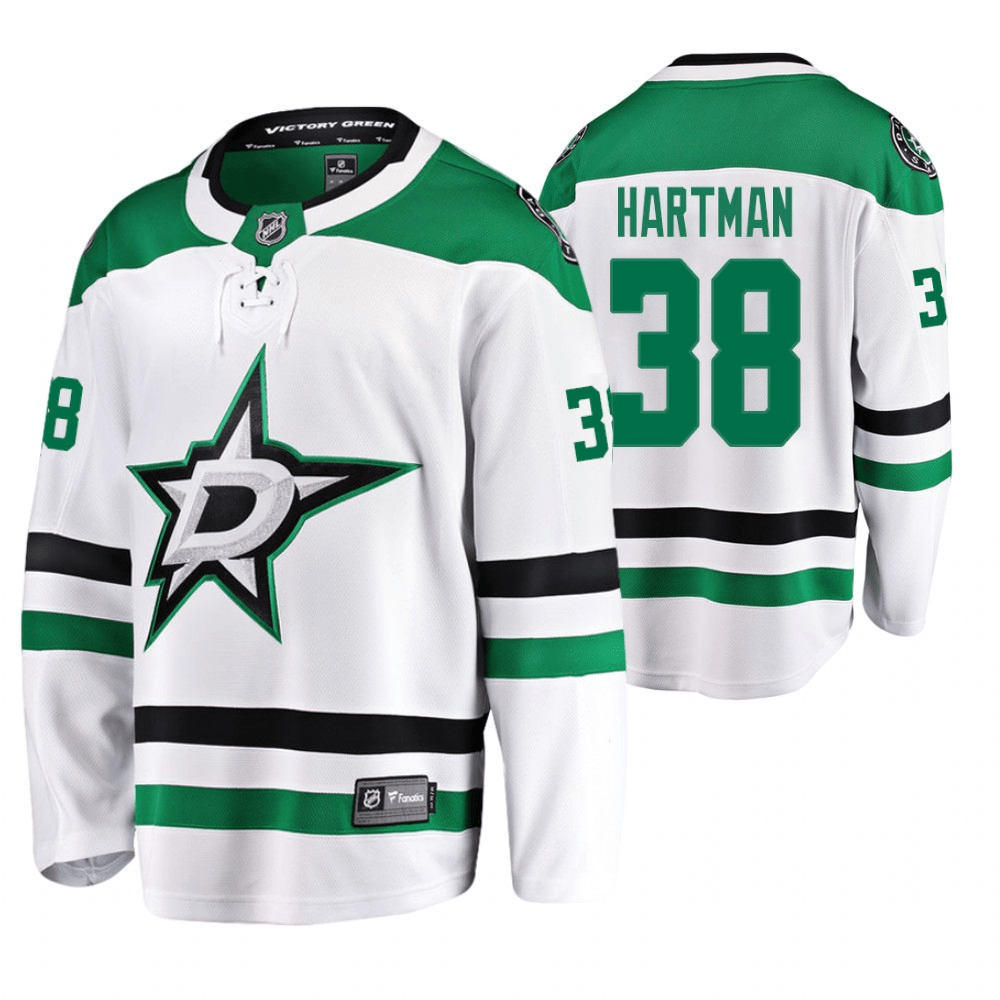 Ryan Hartman Dallas Stars Away White Player Swingman Jersey