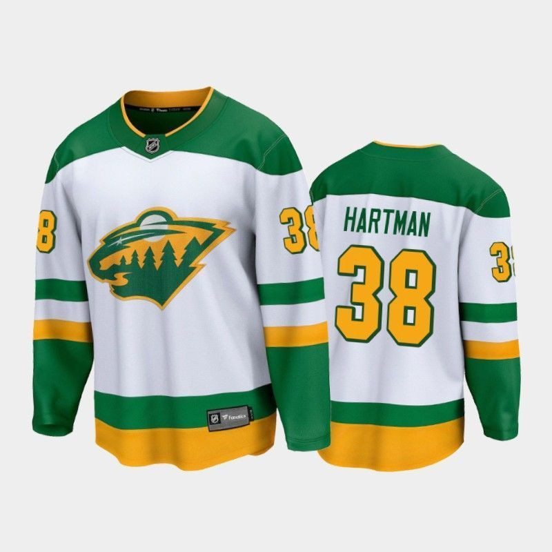 Ryan Hartman Minnesota Wild 2021 Reverse Retro Player Swingman Jersey