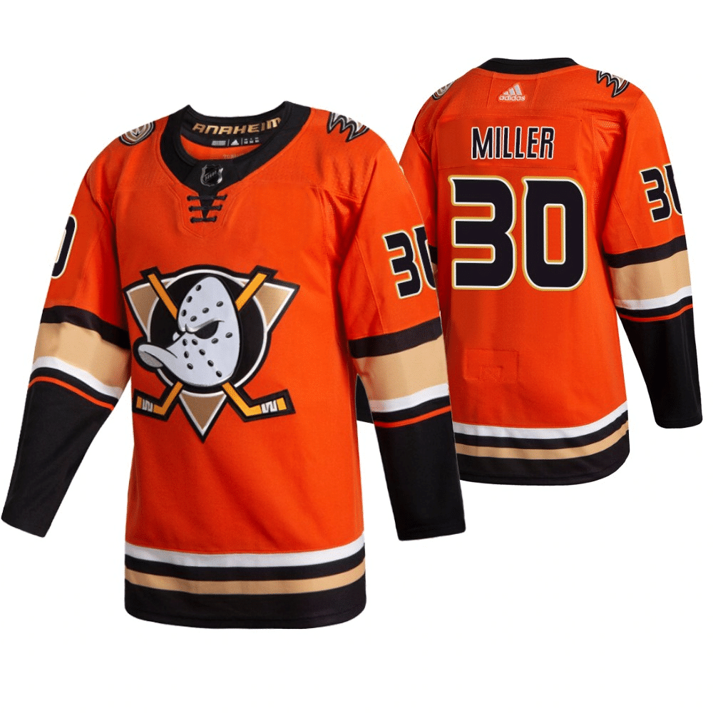 Ryan Miller Anaheim Ducks Alternate Orange Player Swingman Jersey