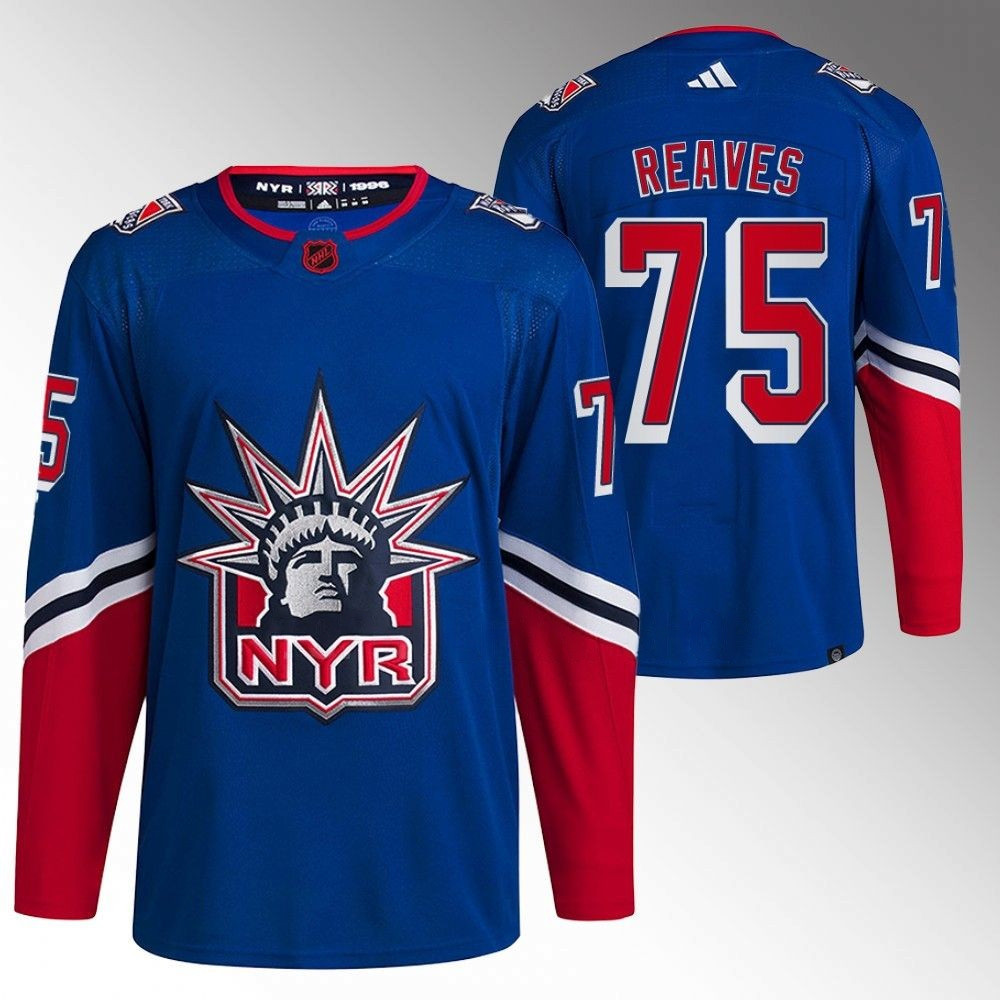 Ryan Reaves New York Rangers 2022 Reverse Retro Blue Player Swingman Jersey