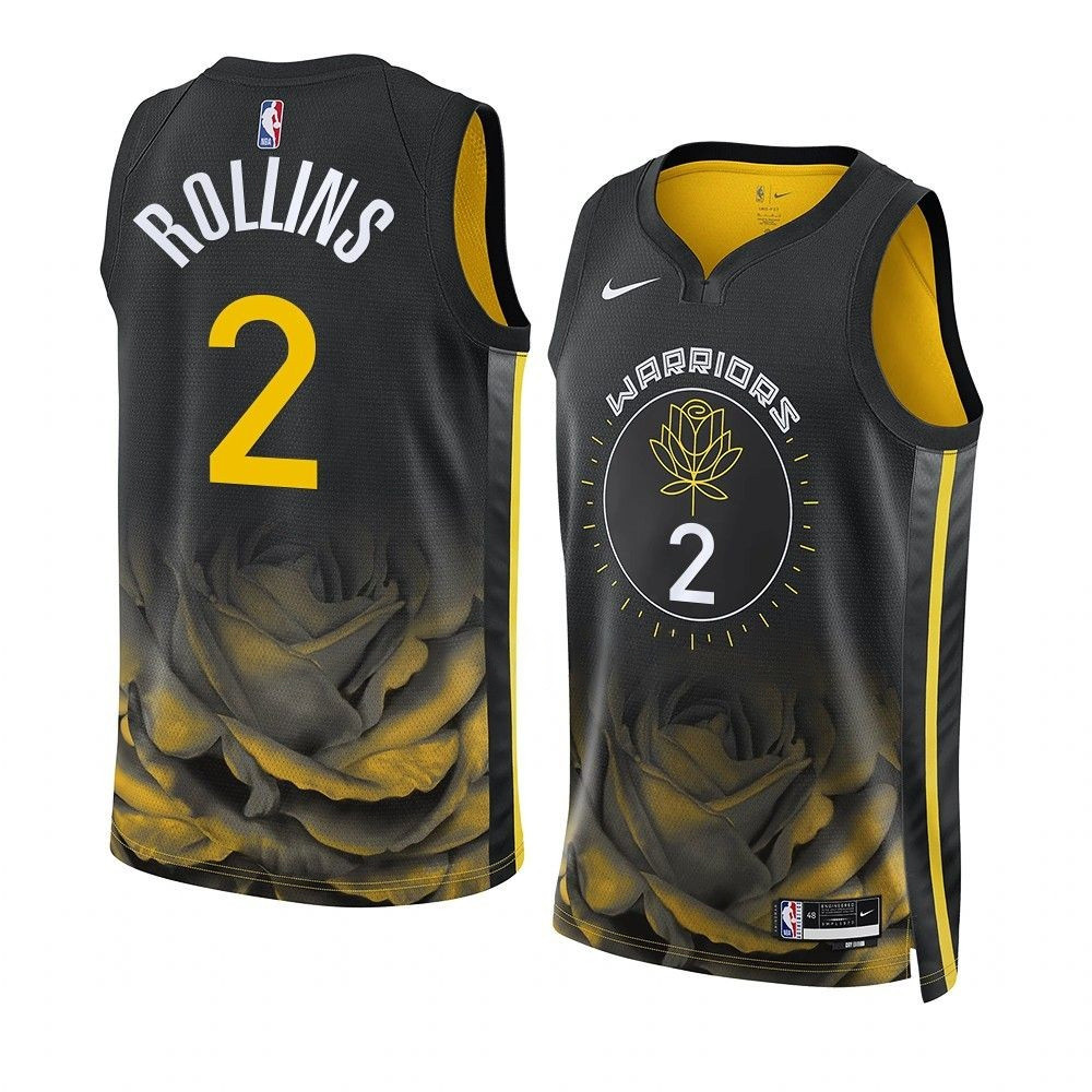 Ryan Rollins Golden State Warriors 2022-23 City Edition Black Swingman Jersey