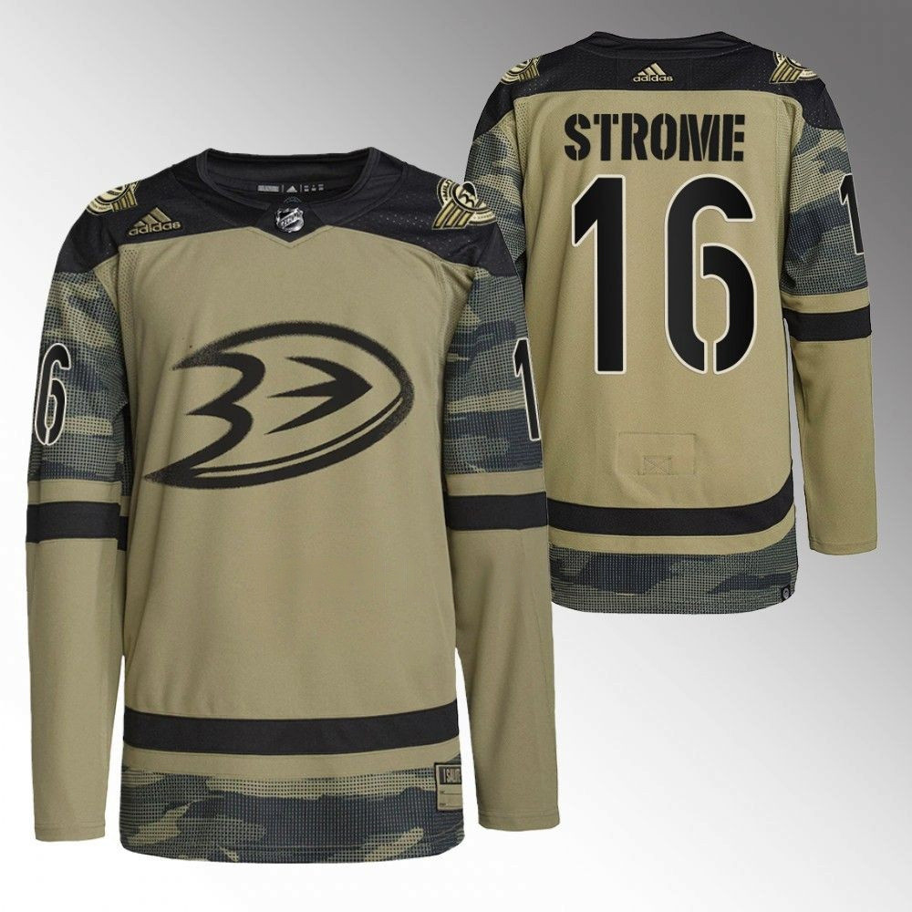 Ryan Strome Anaheim Ducks 2022 Military Appreciation Team Camo Player Swingman Jersey