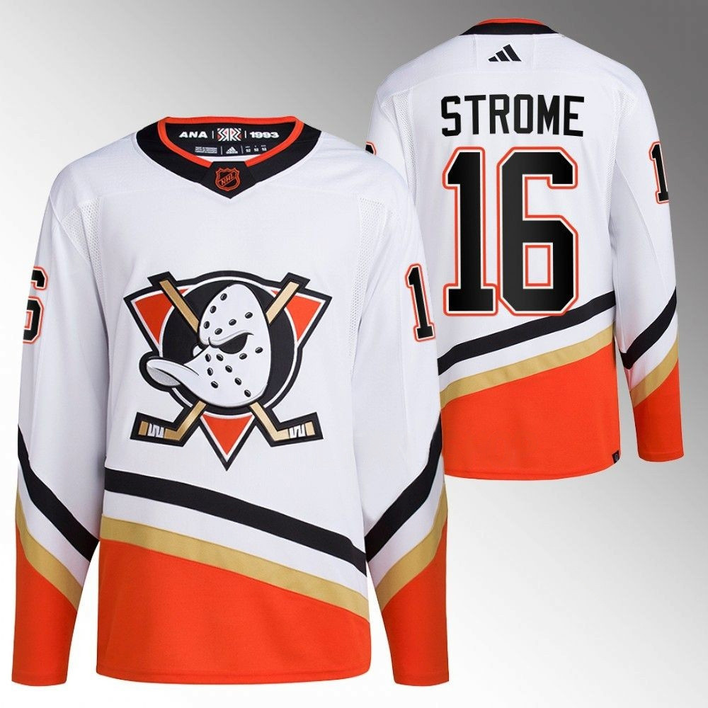 Ryan Strome Anaheim Ducks 2022 Reverse Retro White Player Swingman Jersey