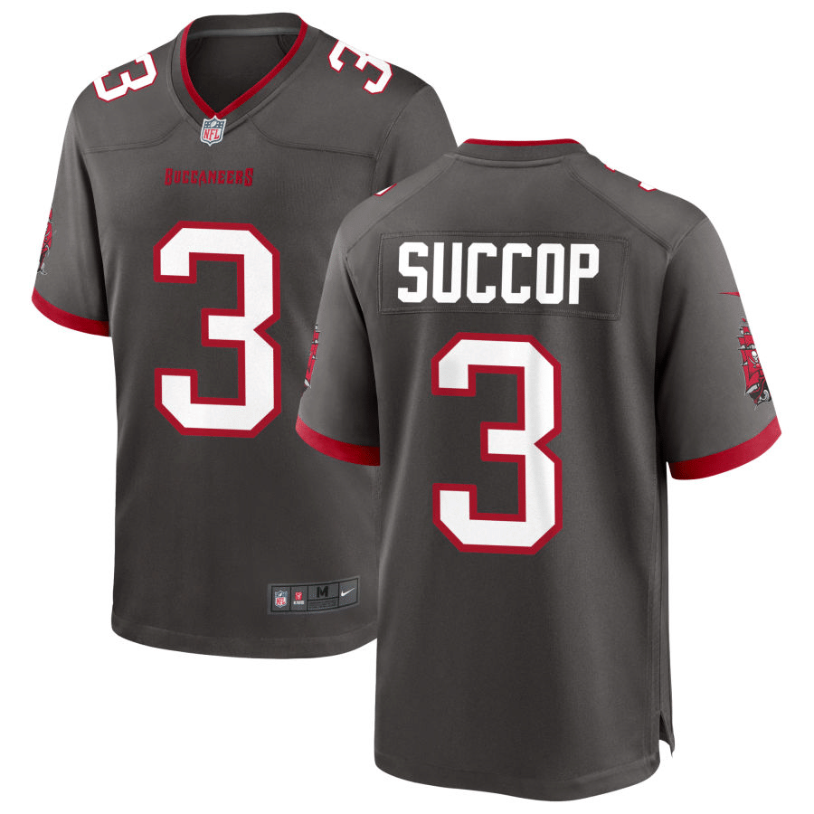 Ryan Succop Tampa Bay Buccaneers Alternate Pewter Game Jersey