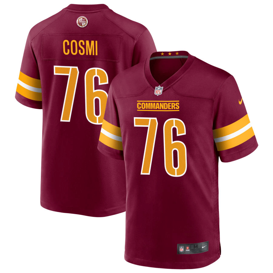 Sam Cosmi Washington Commanders Burgundy Game Jersey