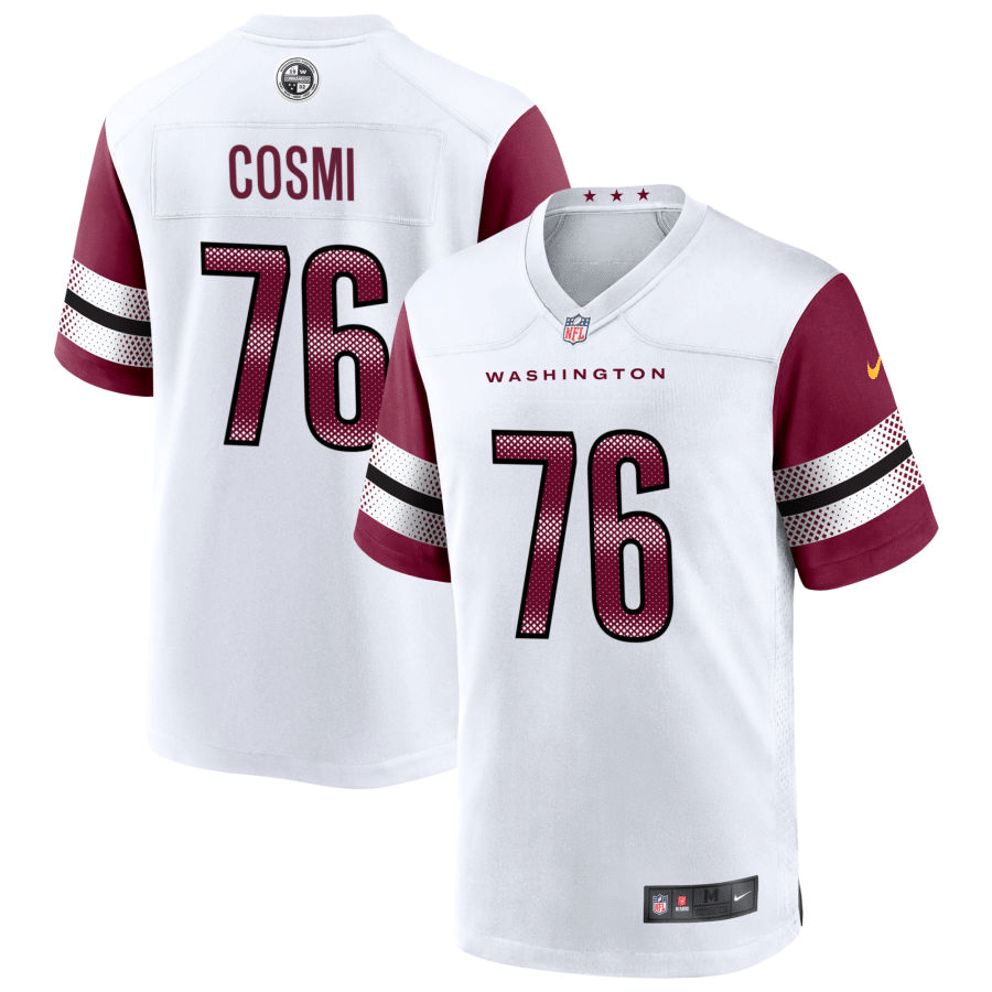 Sam Cosmi Washington Commanders White Game Jersey