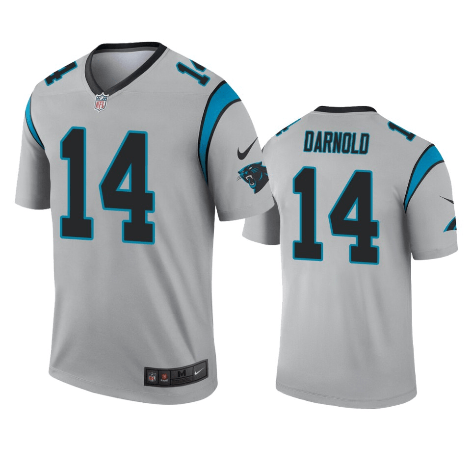 Sam Darnold Carolina Panthers Inverted Legend Silver Game Jersey
