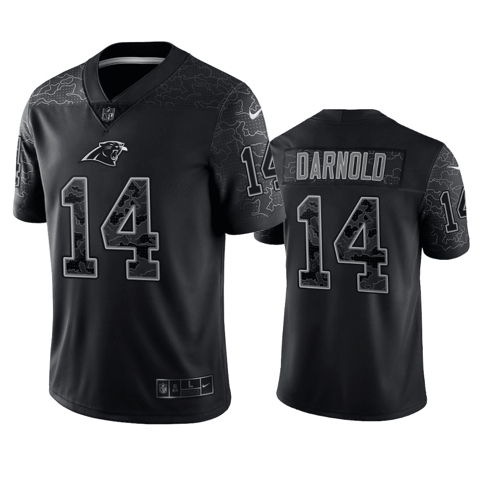 Sam Darnold Carolina Panthers RFLCTV Black Limited Jersey