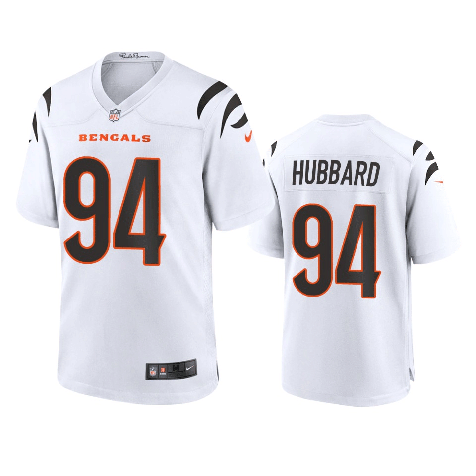 Sam Hubbard Cincinnati Bengals 2021 White Game Jersey