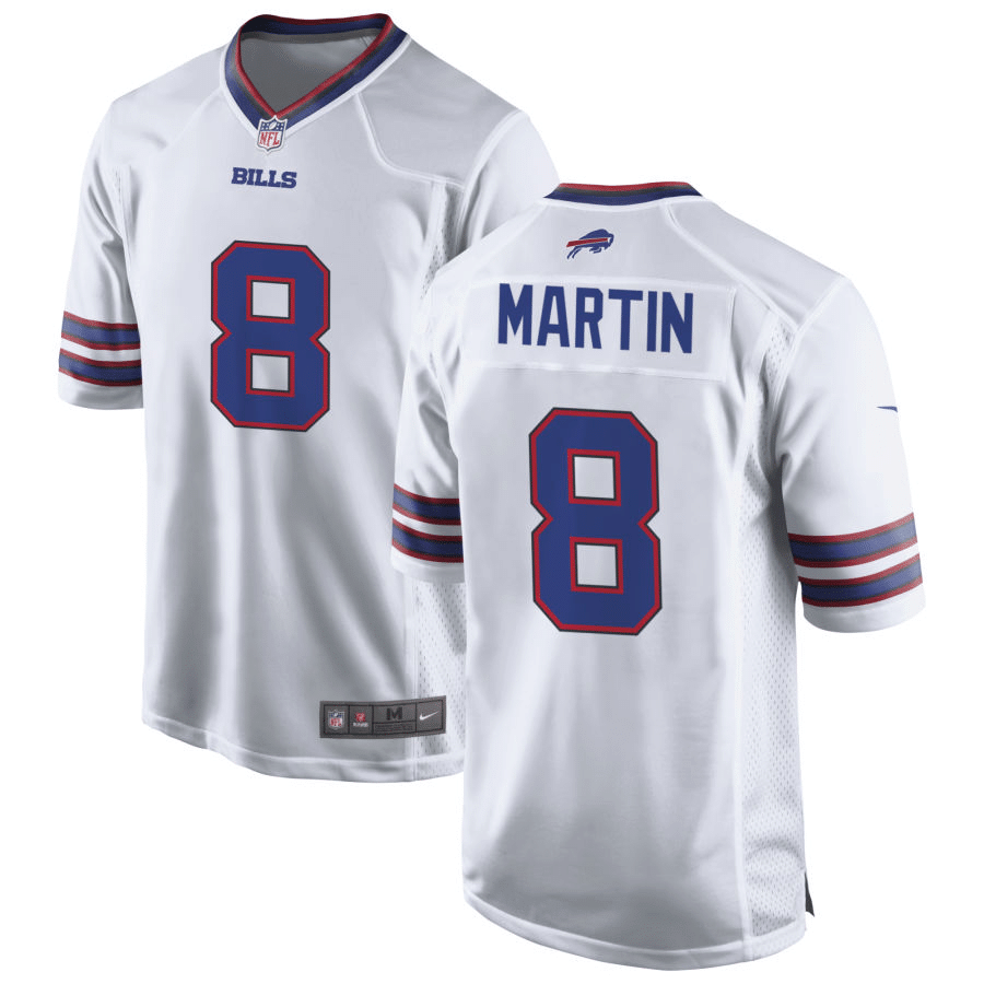 Sam Martin Buffalo Bills White Game Jersey