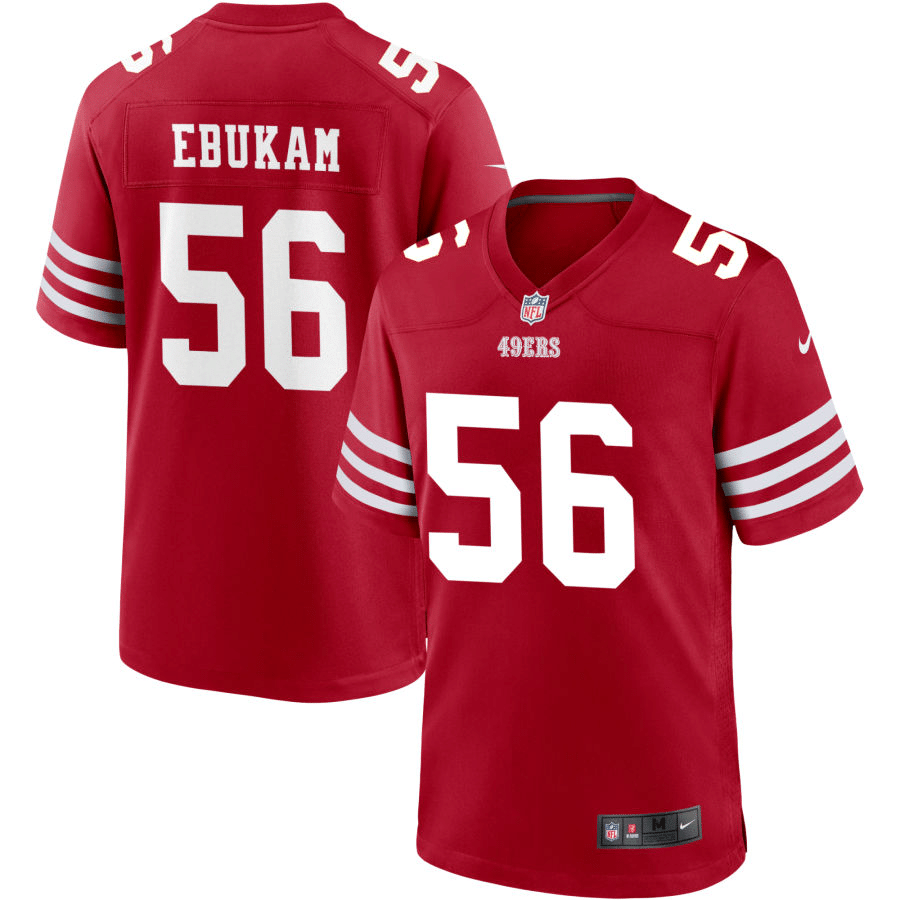 Samson Ebukam San Francisco 49ers Red Game Jersey