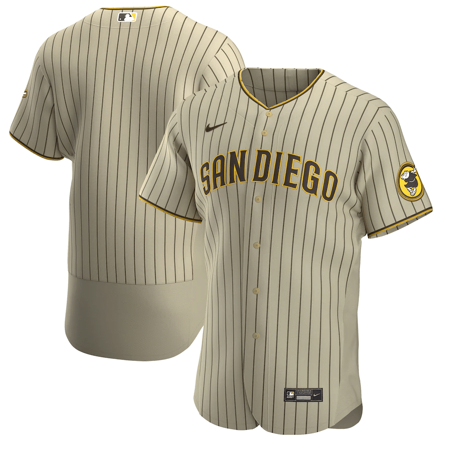 San Diego Padres Alternate Tan Baseball Player Jersey