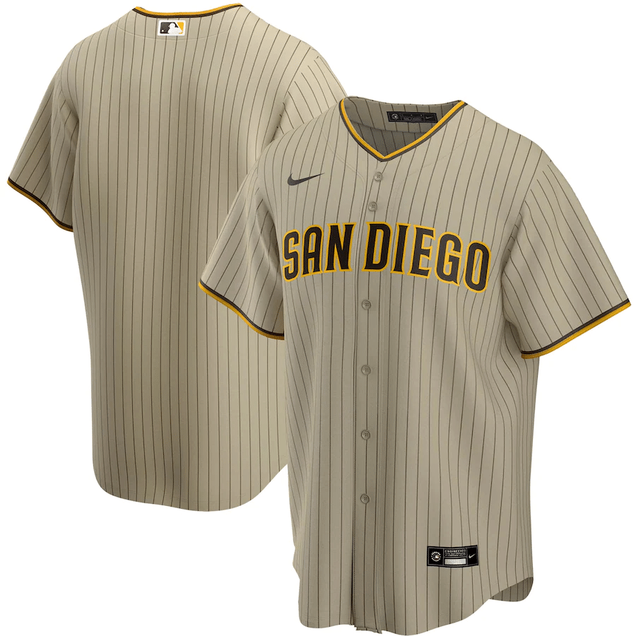 San Diego Padres Alternate Tan Baseball Player Jersey
