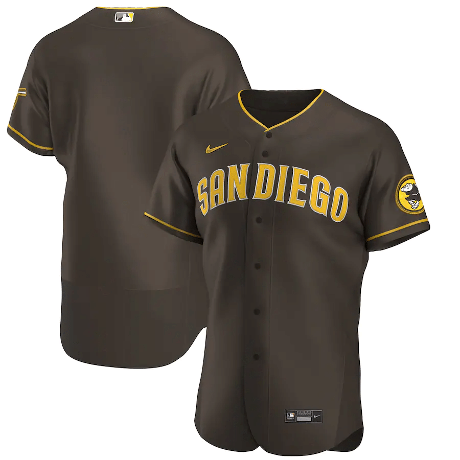 San Diego Padres Road Brown Baseball Player Jersey