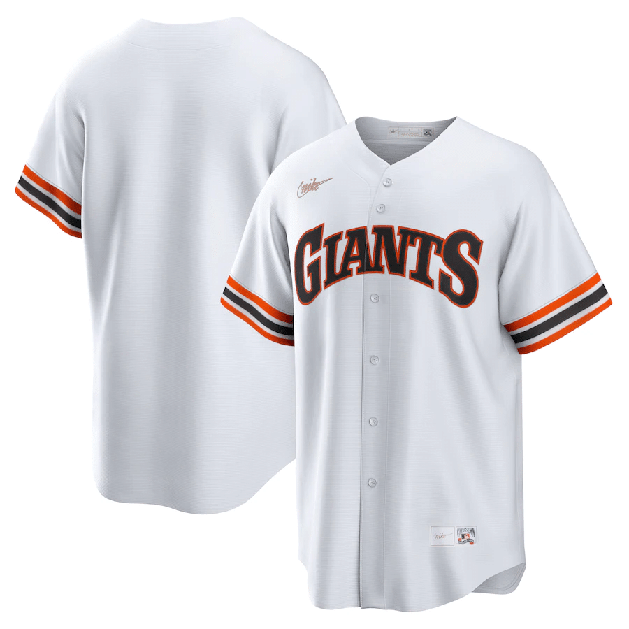 San Francisco Giants Cooperstown Home White Baseball Player Jersey