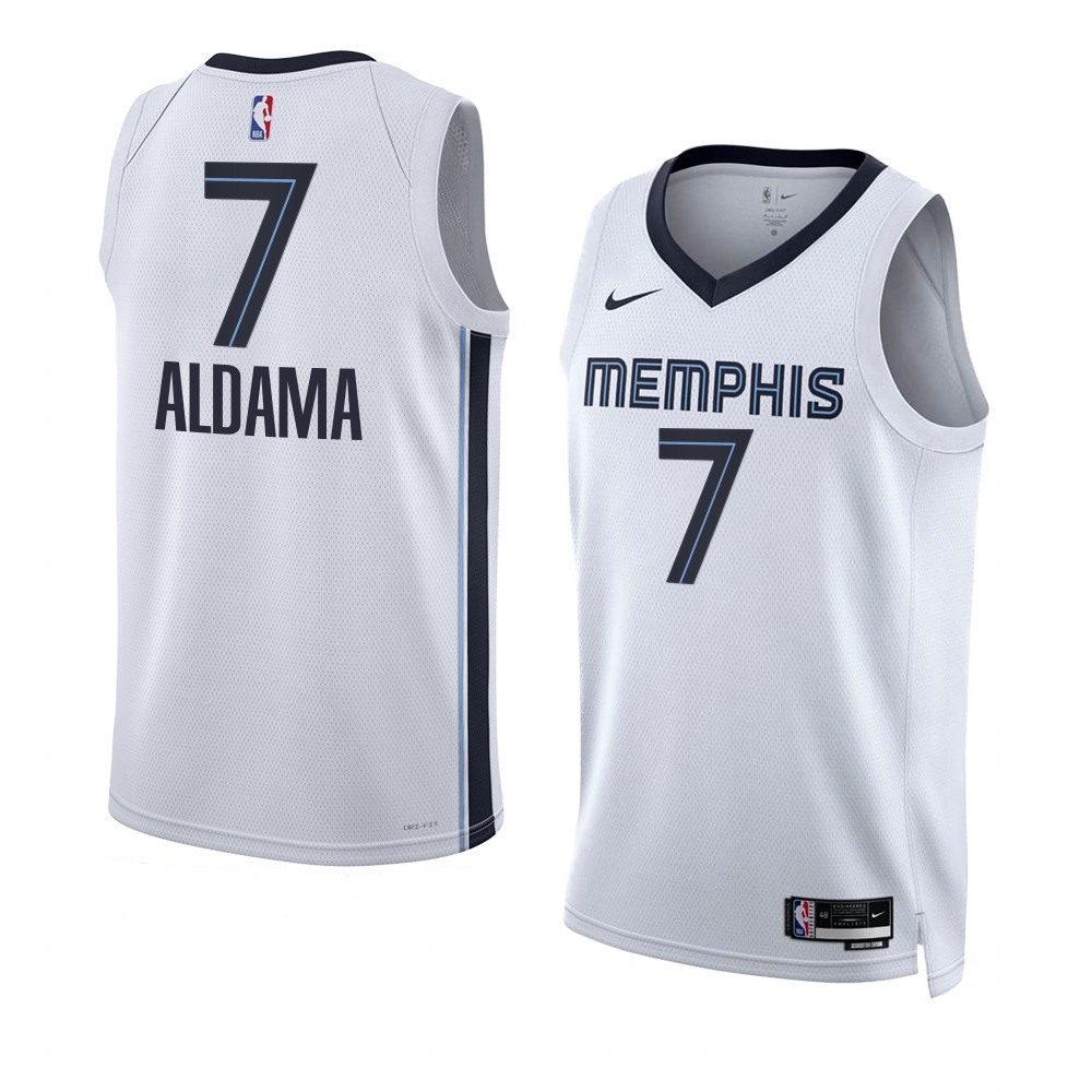 Santi Aldama Memphis Grizzlies 2022-23 Association Edition White Swingman Jersey