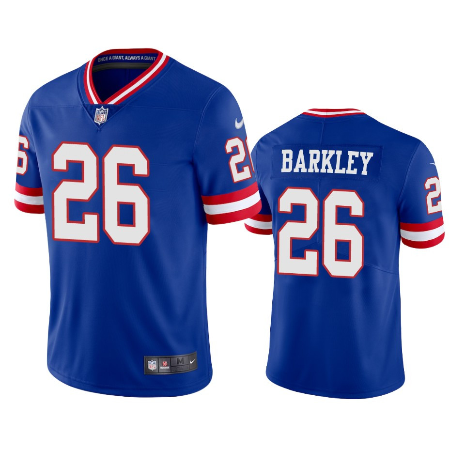 Saquon Barkley New York Giants 2022 Classic Royal Game Jersey