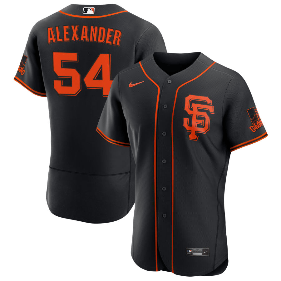 Scott Alexander San Francisco Giants Alternate Black Baseball Player Jersey