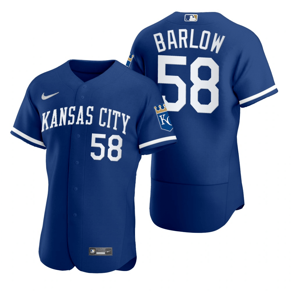 Scott Barlow Kansas City Royals Alternate Royal Baseball Player Jersey