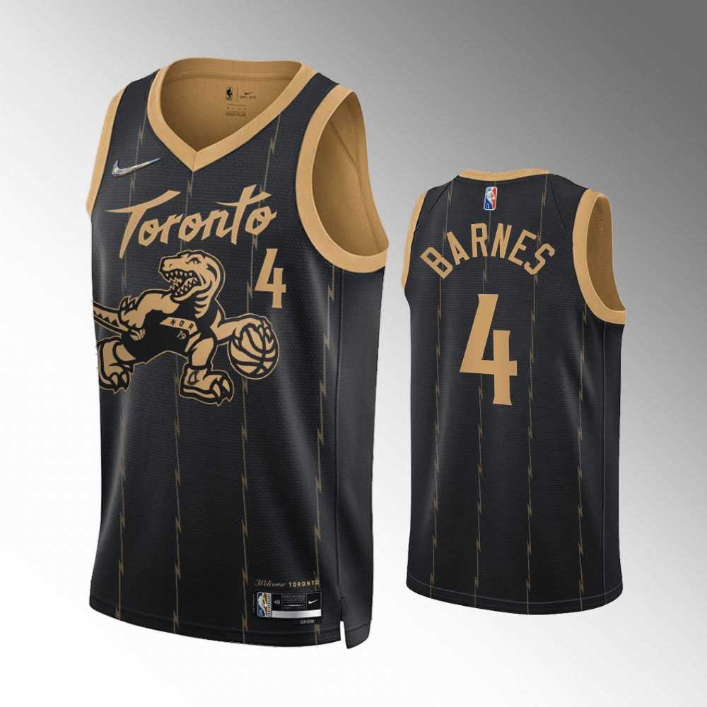 Scottie Barnes Toronto Raptors 2021-22 City Edition Black Swingman Jersey