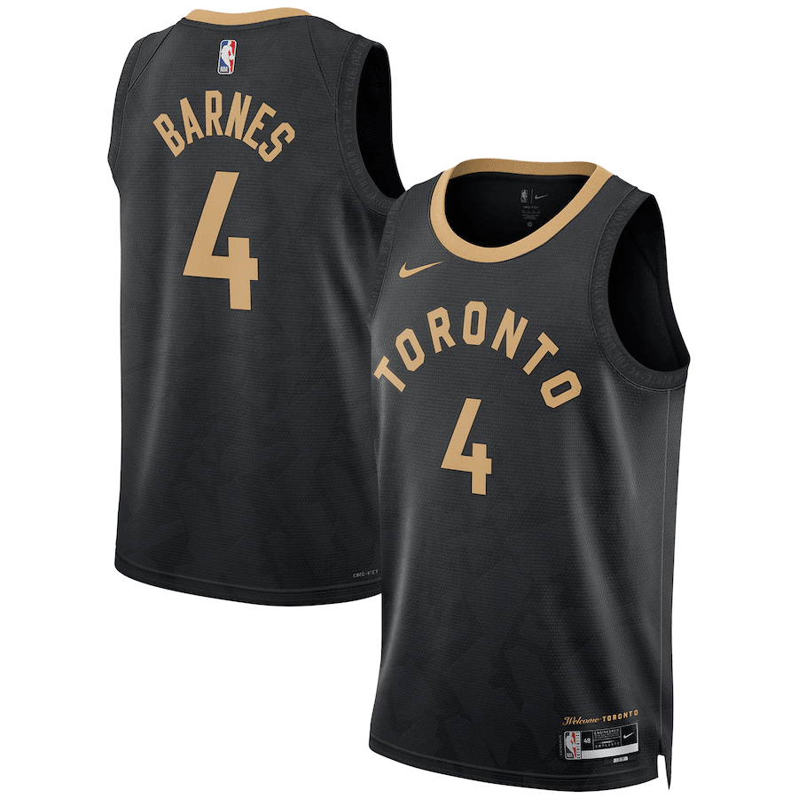 Scottie Barnes Toronto Raptors 2022-23 City Edition Black Swingman Jersey