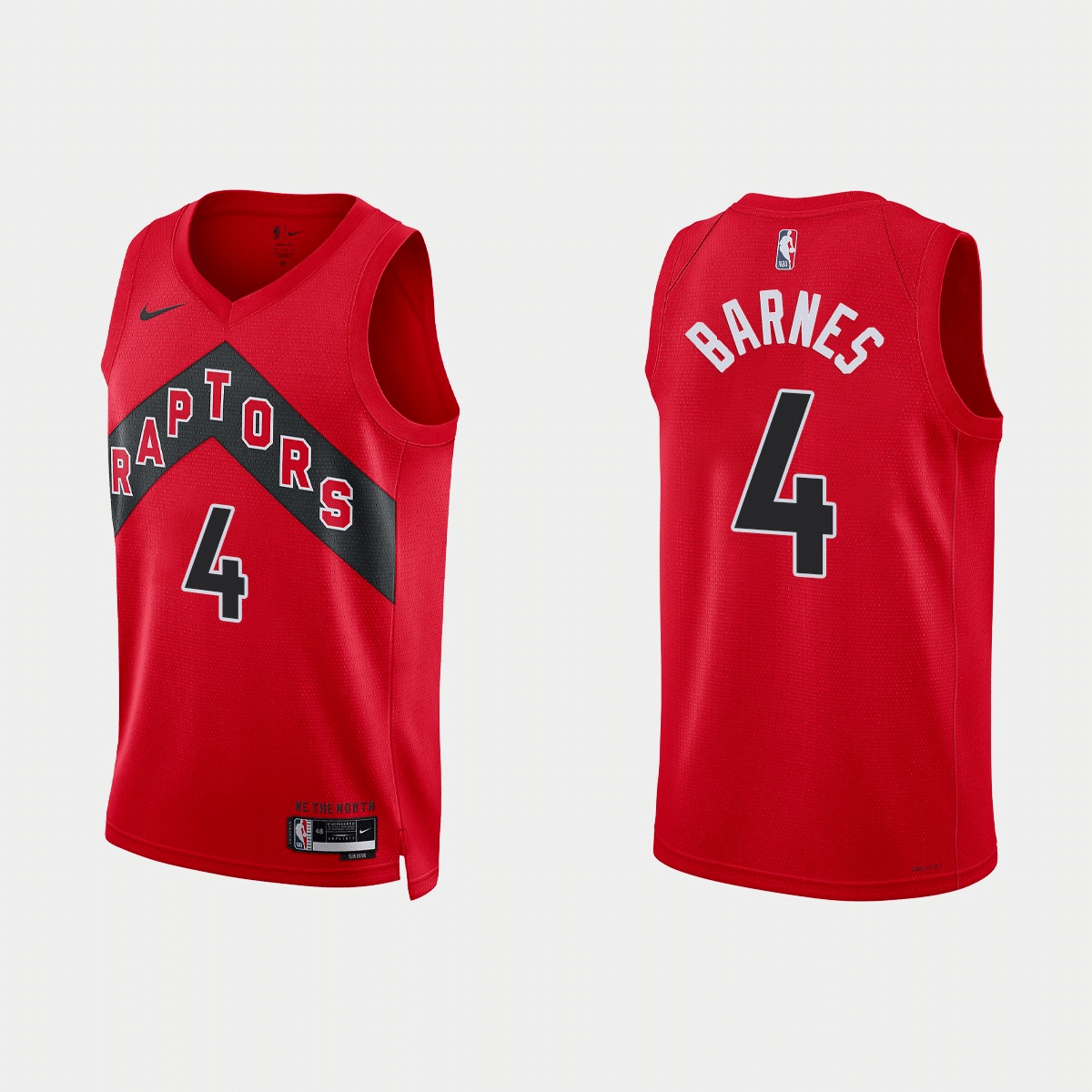Scottie Barnes Toronto Raptors 2022-23 Icon Edition Red Swingman Jersey