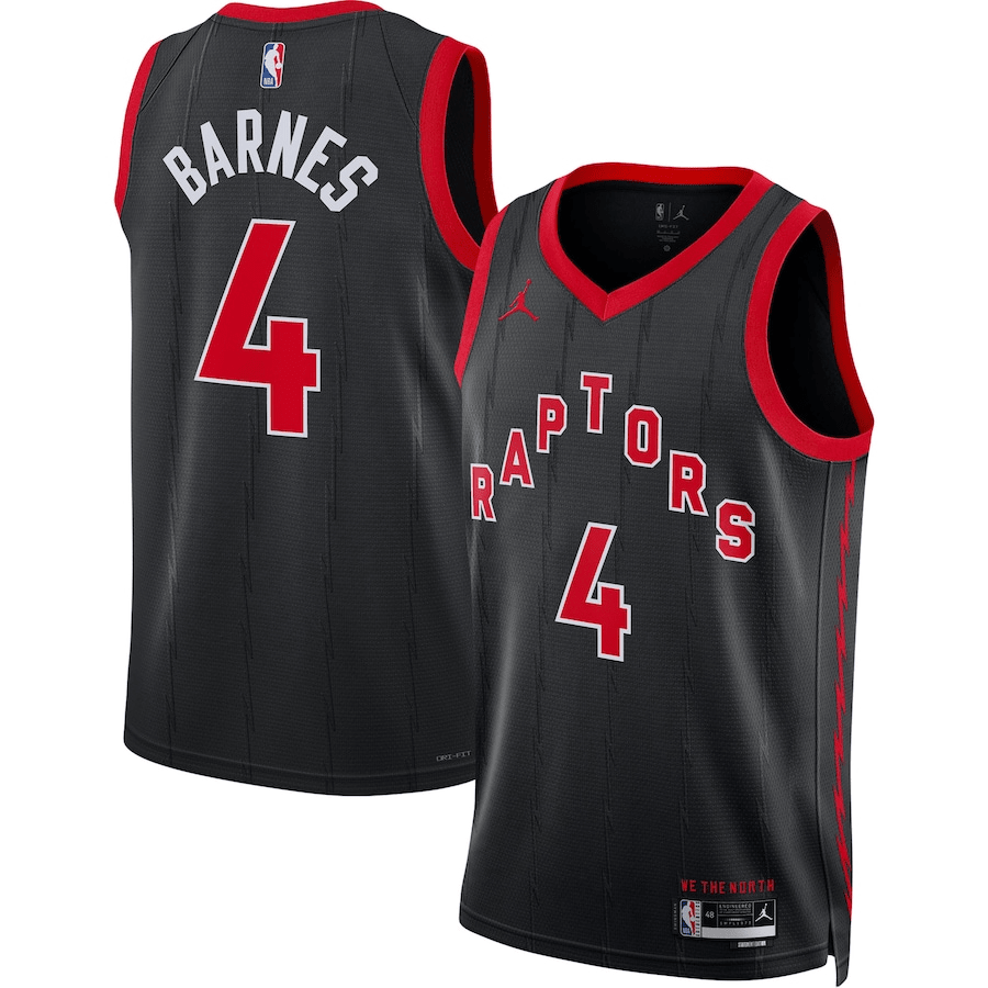 Scottie Barnes Toronto Raptors 2022-23 Statement Edition Black Swingman Jersey