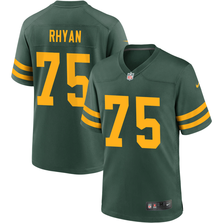Sean Rhyan Green Bay Packers Alternate Green Game Jersey