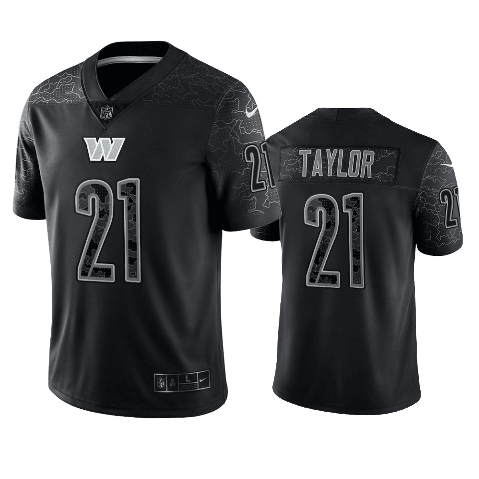 Sean Taylor Washington Commanders RFLCTV Black Limited Jersey