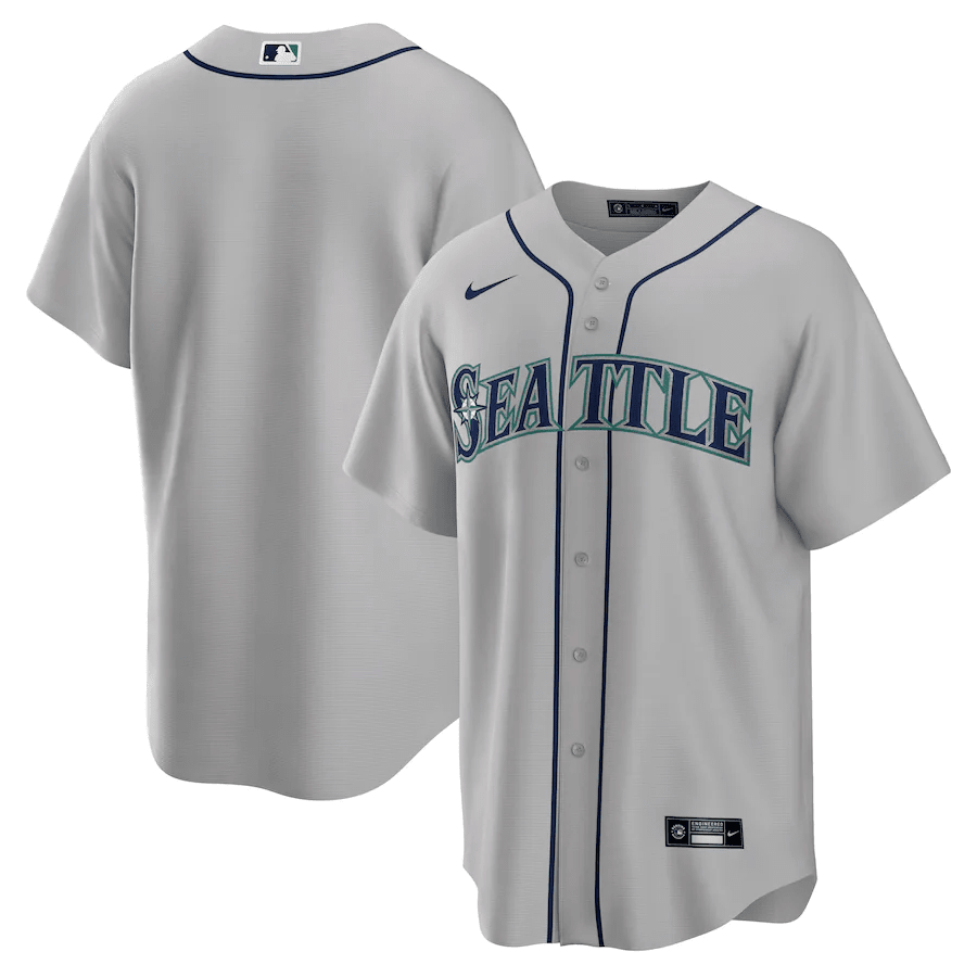 Seattle Mariners Road Gray Baseball Player Jersey