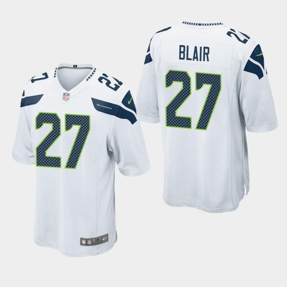 Seattle Seahawks #27 Marquise Blair 2019 Draft Game Jersey - White