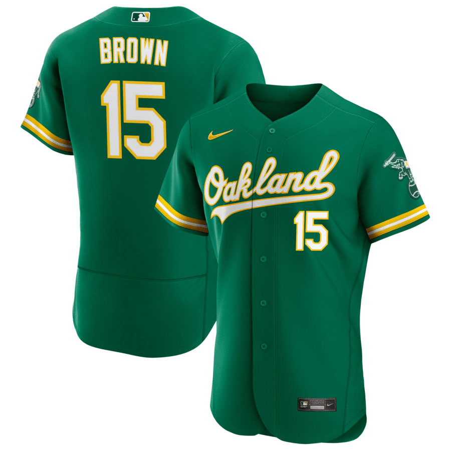 Seth Brown Oakland Athletics Alternate Green Baseball Player Jersey